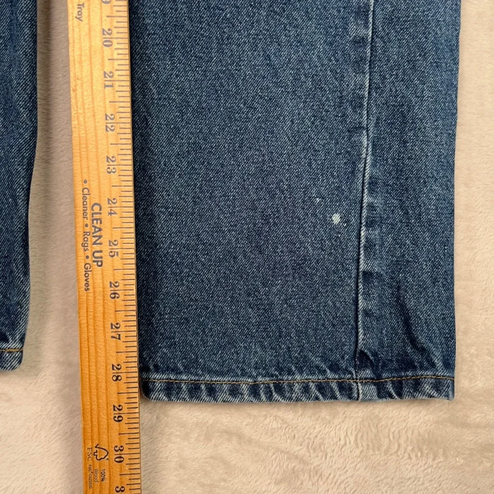 Carhartt Mens Straight Leg Jeans 34x30 (33x29) Denim Dungaree Stains B480-DVB‎
